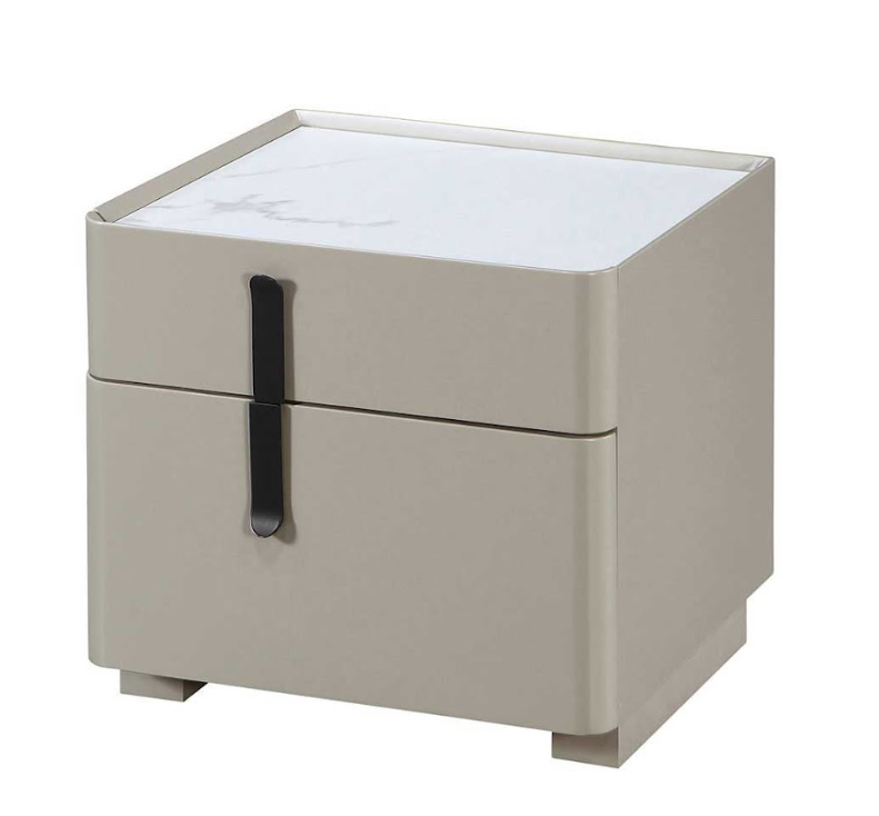 月熠岩板床頭櫃