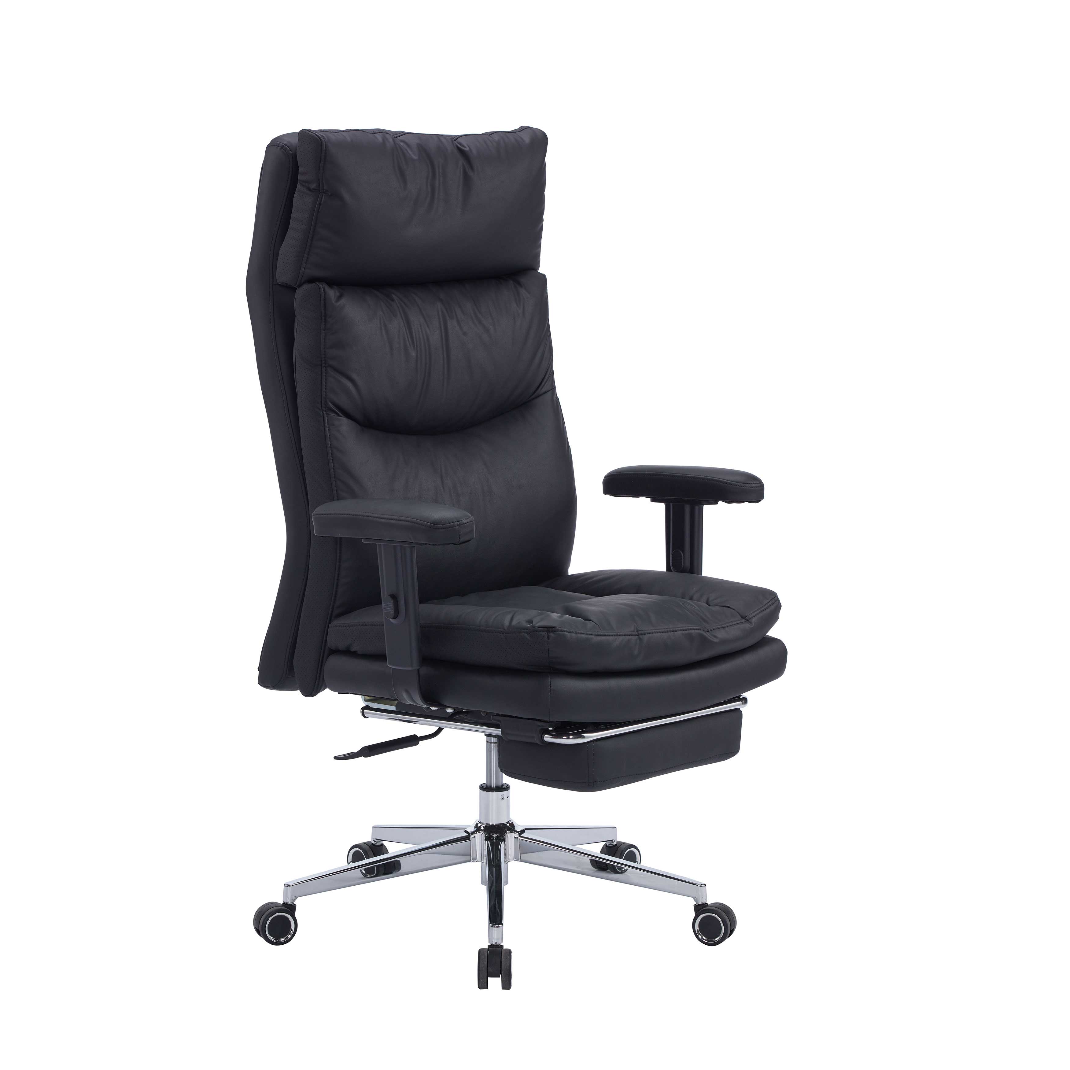 貝爾貓抓皮辦公椅 ( 黑色 / 橘色 )