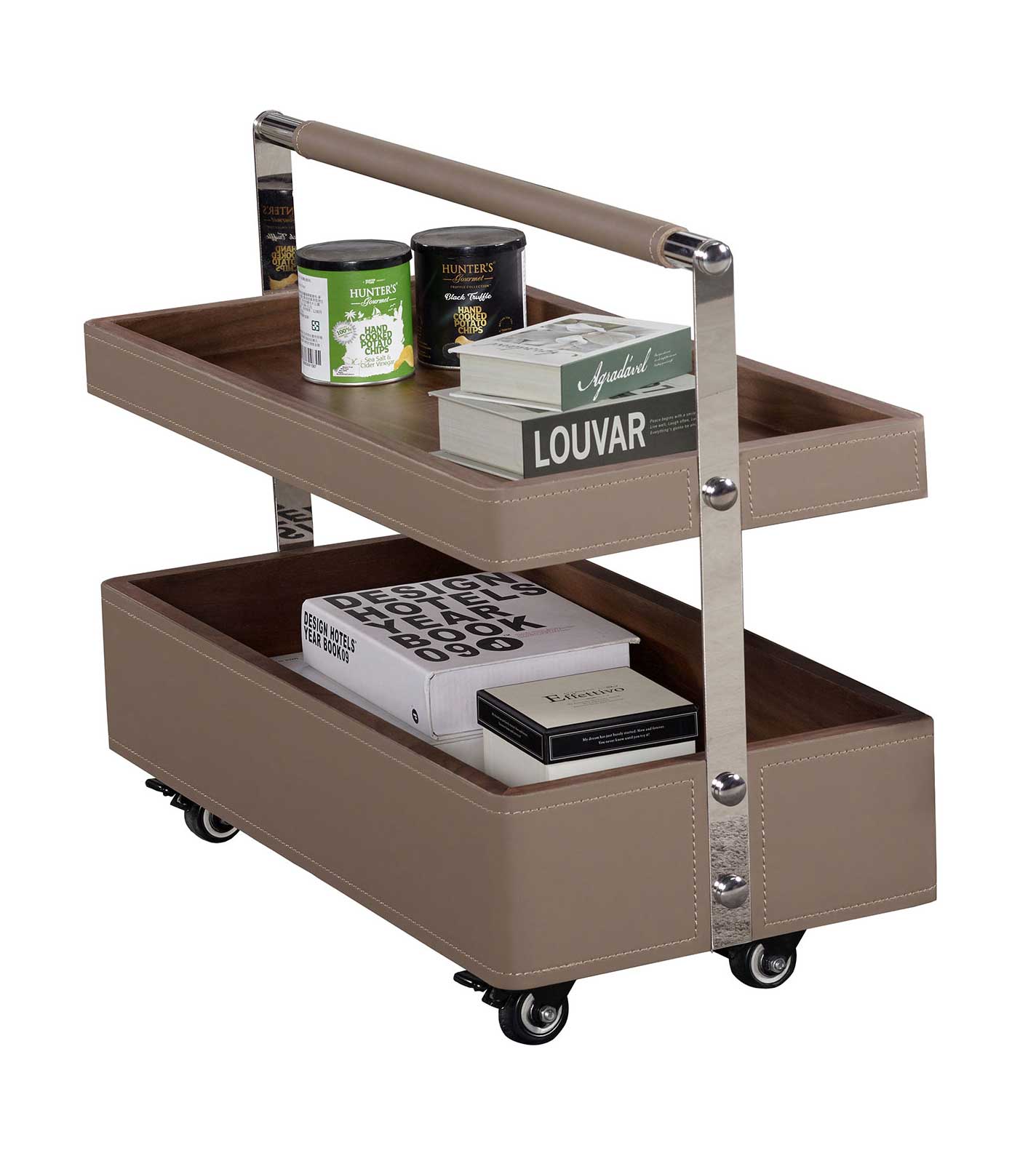 馬索克2尺馬鞍皮小茶几