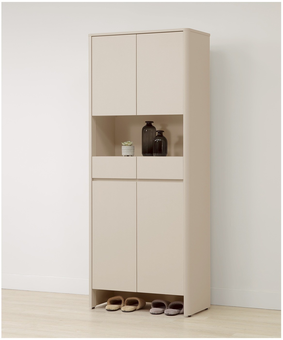 奶油風玄關鞋櫃